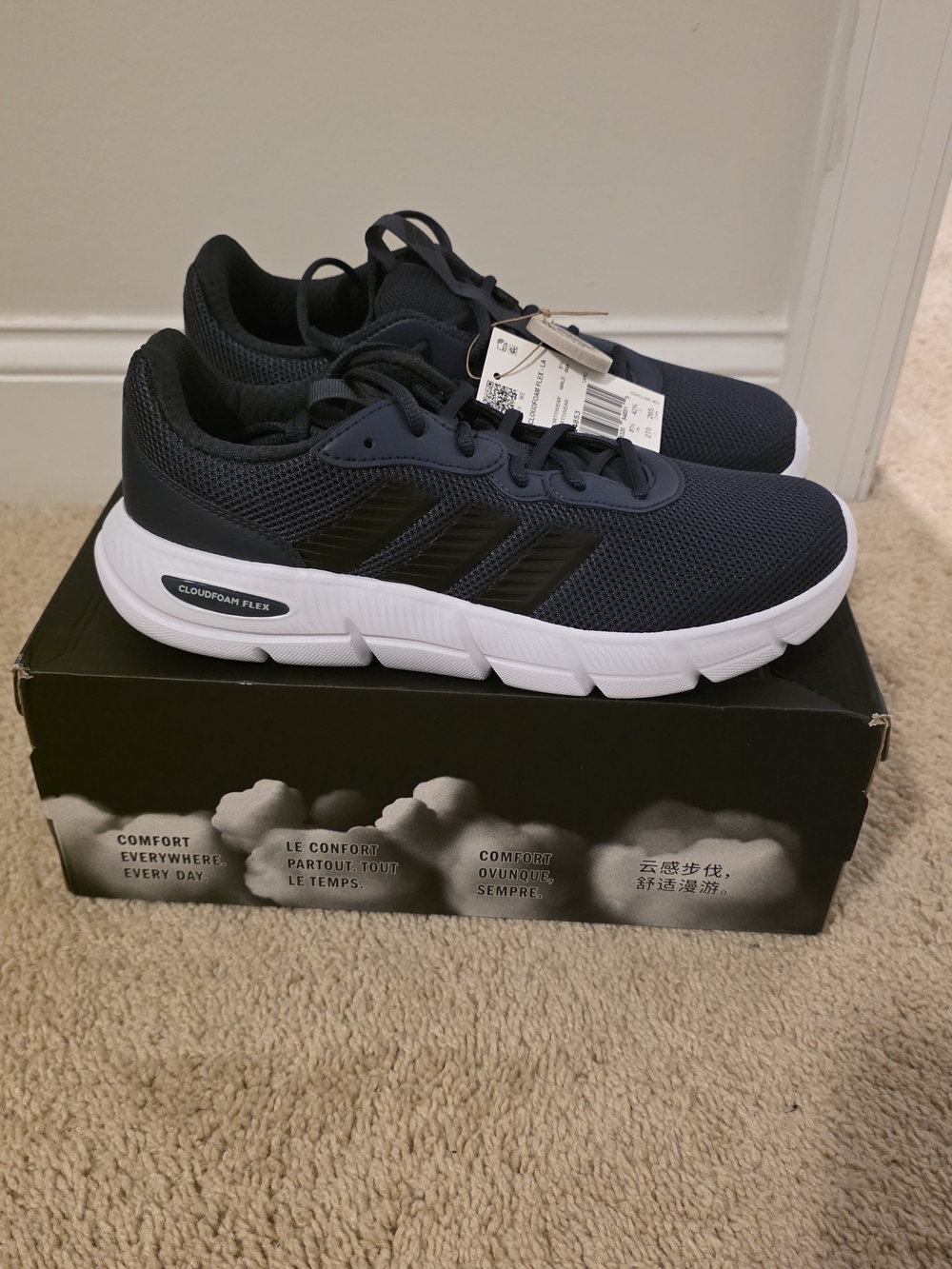 Adidas Cloudfoam Flex Navy Shoes